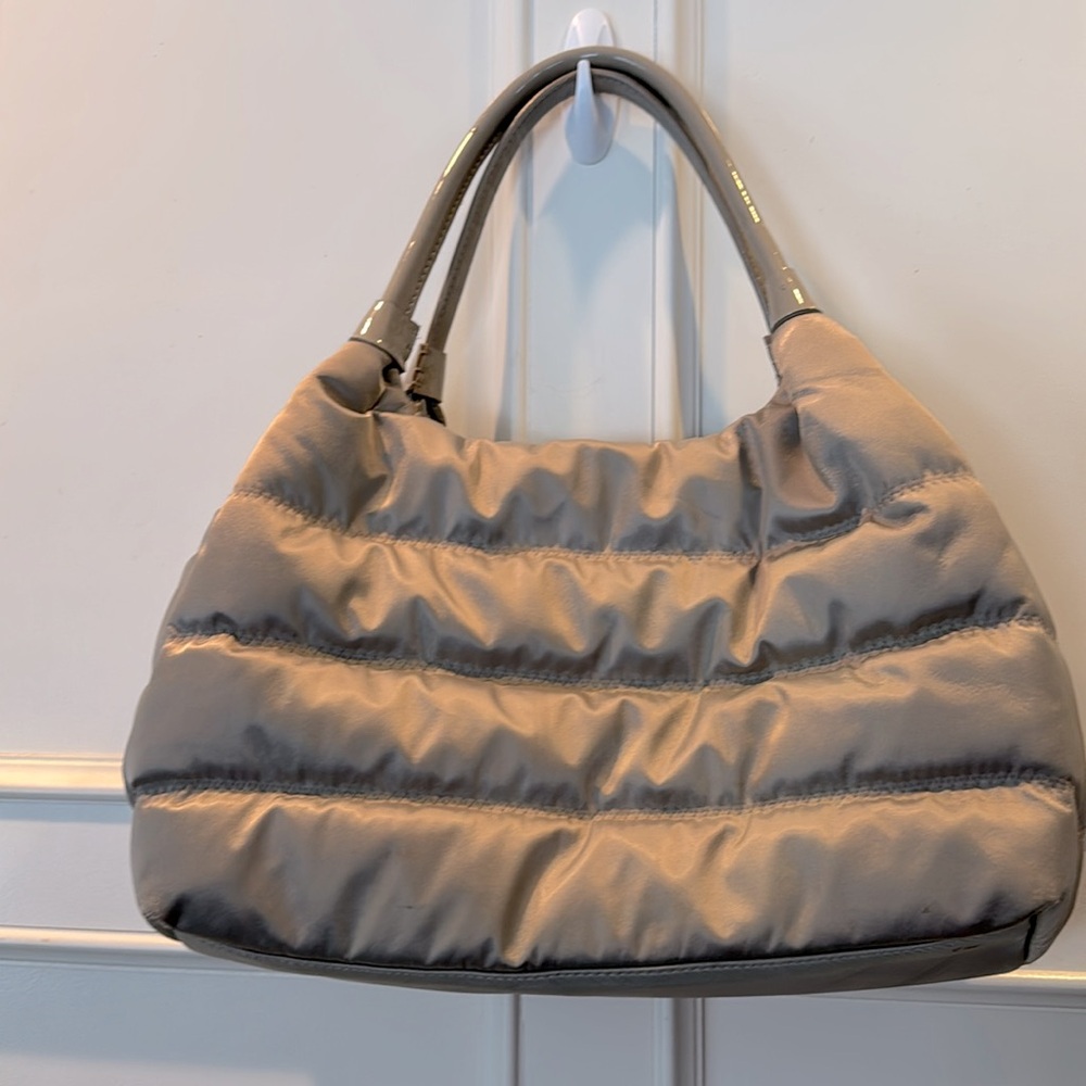 Kate Spade Puffy Taupe nylon purse - Picture 2 of 7